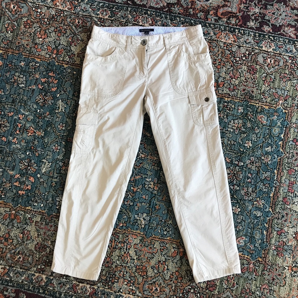 Tommy Hilfiger Cargo Khaki Capris  Size 4